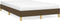 vidaXL - Bedframe - zonder - matras - 120x190 - cm - stof - donkerbruin