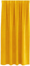 vidaXL - Zwarte - Gordijnen - met - Bovenband - 2 - stuks - Mosterdgeel - Velvet