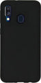 Accezz Liquid Silicone Backcover - Samsung Galaxy A40 - Krasbestendig Schokbestendig - Zwart