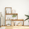 vidaXL - Kamerscherm - / - boekenkast - 123x29x123 - cm - hout - artisanaal - eiken