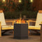 vidaXL - Rookloze - Vuurschaal - Hexagonaal - Zwart - 48x48x51 - cm - Staal