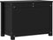vidaXL - Opbergbox - zwart - 60x32x45,5 - cm - massief - grenenhout