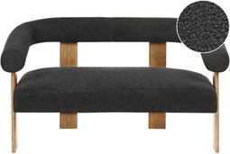 Bank ILBRO Bouclé Zwart 2-zitter