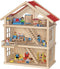 Goki Houten Poppenhuis XL - Poppenhuis - 3 verdiepingen - Multi