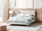 FORBACH - Tweepersoonsbed - Beige - 140 x 200 cm - Fluweel