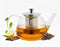 Vaja® Glazen Theepot Fay met RVS Filter - 1 Liter - Thee Infuser - Voor Losse Thee / Theebloemen -