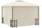 vidaXL - Prieel - met - zijwanden - en - dubbel - dak - 3x3 - m - antracietkleurig