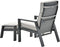 Garden Impressions Max verstelbare fauteuil inclusief voetenbank - carbon black - desert sand