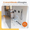 Goliving Verstelbare Douchestoel - Afneembare Arm- en Rugleuning - Antislip Zitting - Wit