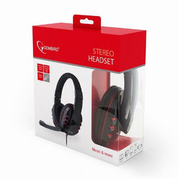 Gembird GHS-402 - Stereofonische headset - 3.5mm jack - Zwart