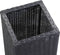 vidaXL - Plantenbak - verhoogd - 30x30x80 - cm - poly - rattan - bruin