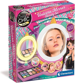 Clementoni Crazy Chic - Lichtspiegel - Make-up spiegel voor kinderen - Make-up bewaren - Vanaf 6 jaar