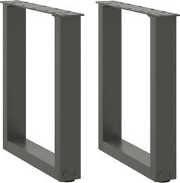 vidaXL - Salontafelpoten - 2 - st - U-vormig - 38x(42-43) - cm - staal - antraciet