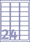 Avery L7159-40 - Adresetiketten - JamFree en QuickPeel - Wit (40 stuks)