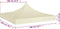 vidaXL - Partytentdak - 270 - g/m² - 2x2 - m - crème