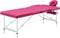 vidaXL - Massagetafel - inklapbaar - 3 - zones - aluminum - roze