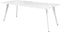 Vergadertafel Victory 4-poots recht 200x100 frame Antraciet (Ral 7016) blad Ahorn
