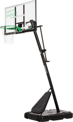 Salta Guard – Basketbalpaal voor kinderen en volwassenen – Verstelbare hoogte 230 - 305 cm – Verrijdbaar basketbalstandaard met dunkring system – Zwart