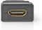 Nedis HDMI-Adapter - HDMI Connector - HDMI Output - Verguld - Zwenken - ABS - Zwart - 1 Stuks - Envelop