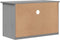 vidaXL - Tv-meubel - met - 2 - lades - BODO - 91,5x44,5x56 - cm - grenenhout - grijs