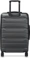 Delsey Air Armour - Reiskoffer 68 cm - 4 dubbele spinner wielen - Zwart