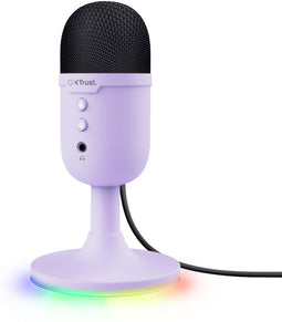 Trust GXT 234P Yunix - Tafelmicrofoon - Gevoeligheid 32 dB - Frequentie 100-16000 Hz - Paars