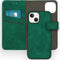 iMoshion Hoesje Geschikt voor iPhone 13 Mini Hoesje Met Pasjeshouder - iMoshion Uitneembare 2-in-1 Luxe Bookcase - Donkergroen