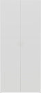 vidaXL - Schoenenkast - 80x35,5x180cm - bewerkt - hout - wit - sonoma - eikenkleurig
