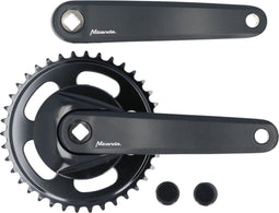 Crankstel Miranda Delta 38T met disc 9.5cm - zwart