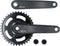Crankstel Miranda Delta 38T met disc 9.5cm - zwart