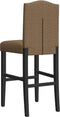 vidaXL - Barstoelen - 2 - st - massief - rubberhout - en - stof