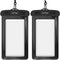 Earkings Drybag - Waterdichte telefoonhoesjes - Onderwater hoesje voor alle telefoons - Zwart (2 stuks)
