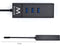 Ewent EW1141 - 3-Port USB Hub - USB 3.2 Gen1 5 Gbps met Gigabit Ethernet - Zwart