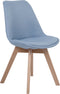 DAKOTA - Eetkamerstoel - Lichtblauw - Polyester