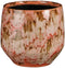 Mica Decorations Bloempot Harris - 20x20x18 cm - Keramiek - Rood