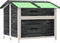 vidaXL - Hondenhok - 96x87x80,5 - cm - massief - grenenhout - grijs