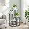 Plantenstandaard - 4 stuks - 34x34x71 cm - wit marmer