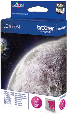 Brother LC-1000M - Inktcartridge - 400 pagina's - Magenta