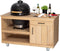 Heavenly Garden - Buitenkeuken - BBQ tafel - Pit - Afmetingen (LxBxH) 150 x 76 x 87 cm - Eikenhout