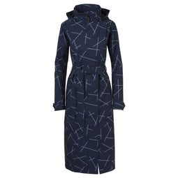 AGU Trench Coat Long - Regenjas Dames - Wind- en waterproof - Blauw - L