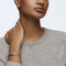 Twist armband - Rodium toplaag - Sprankelende witte kristallen - Wit