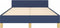 vidaXL - Bedframe - zonder - matras - 120x190 - cm - stof - blauw