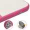 vidaXL - Gymnastiekmat - met - pomp - opblaasbaar - 200x200x15 - cm - PVC - roze