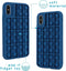 iMoshion Hoesje Geschikt voor iPhone Xs / X Hoesje Siliconen - iMoshion Pop It Fidget Toy - Pop It hoesje - Donkerblauw