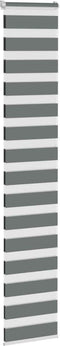 vidaXL - Zebra - rolgordijn - 40x230 - cm - stofbreedte - 35,9 - cm - donkergrijs