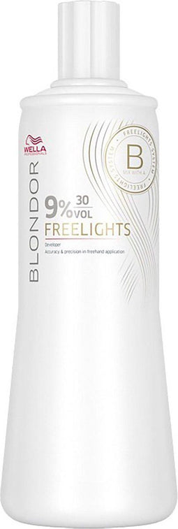 Onthullende crème Blondor Freelight Wella 6% 20 vol (1L)