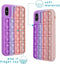 iMoshion Hoesje Geschikt voor iPhone Xs / X Hoesje Siliconen - iMoshion Pop It Fidget Toy - Pop It hoesje - roze