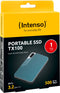 Intenso TX100 - Externe SSD 1TB - USB 3.2 Gen 1x1 tot 500 MB/s - Blauw Grijs