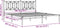 vidaXL - Bedframe - met - hoofdbord - metaal - zwart - 180x200 - cm