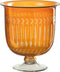 J-Line vaas Romeins Hals - glas - oranje - Ø 22.5 cm